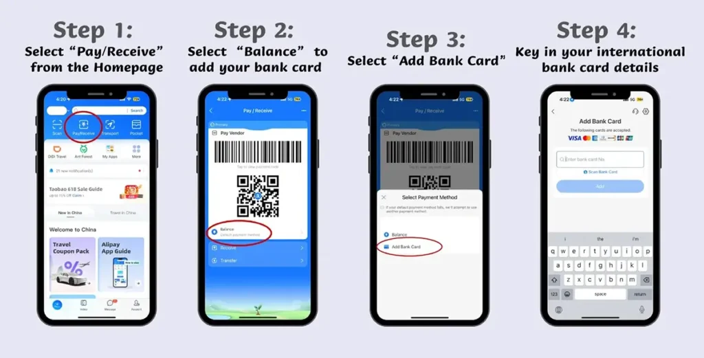 How to bind foreign Visa Mastercard to Alipay for foreigners 2026