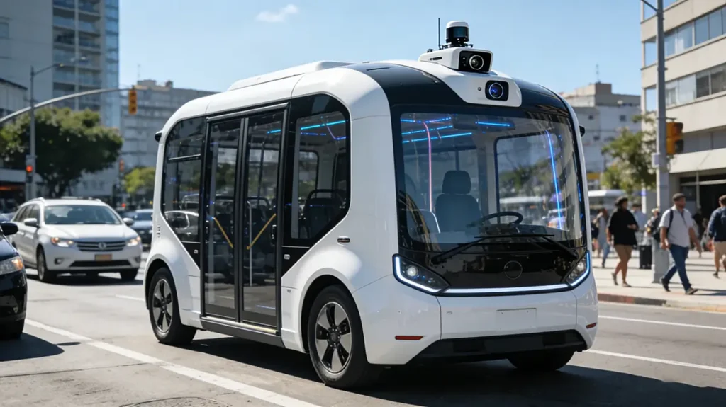 Tech behind China’s driverless bus: sensors, radar & emergency button